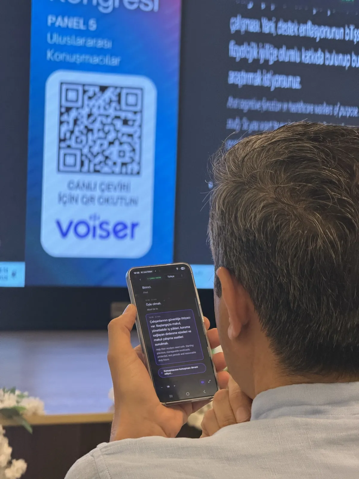Voiser Live simultaneous translation event setup 2